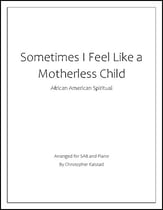 Sometimes I Feel Like a Motherless Child SAB choral sheet music cover